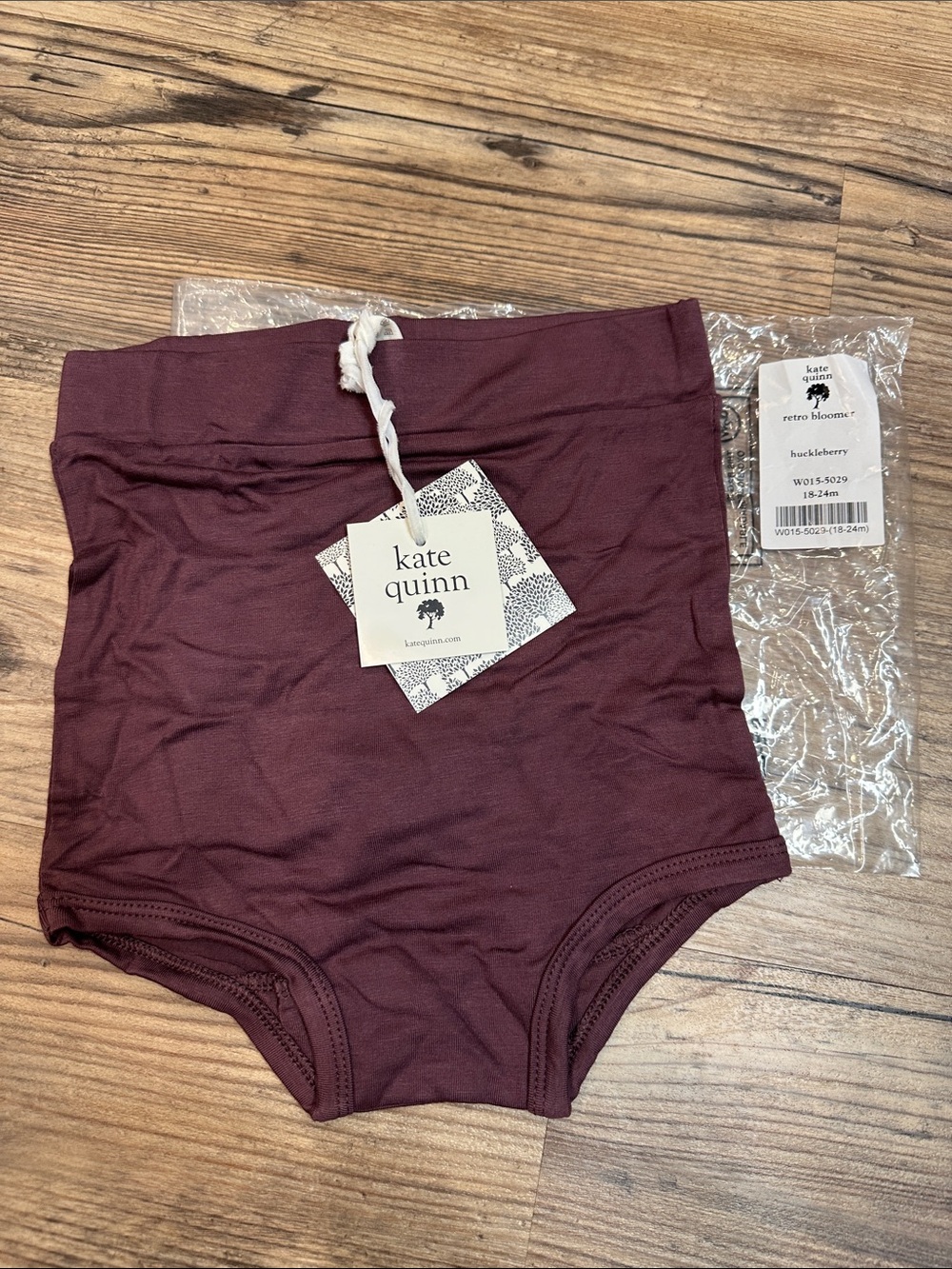 kate quinn Kids High-Waist Shorts in Blackberry Plum